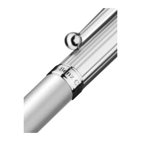 Stylo-bille argenté, Métal