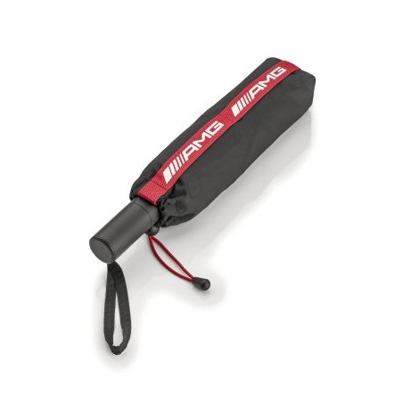Parapluie de poche AMG noir, Polyester