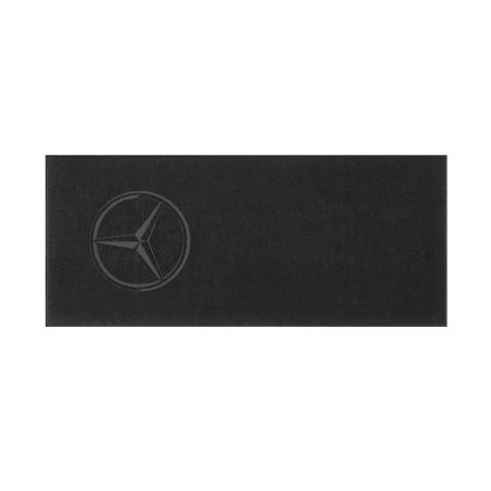 Serviette de douche et de plage noir, Coton, Mercedes-Benz