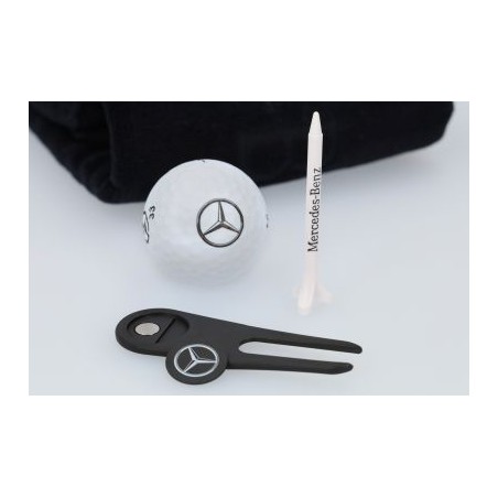 Coffret cadeau golf, grand noir, Polyester