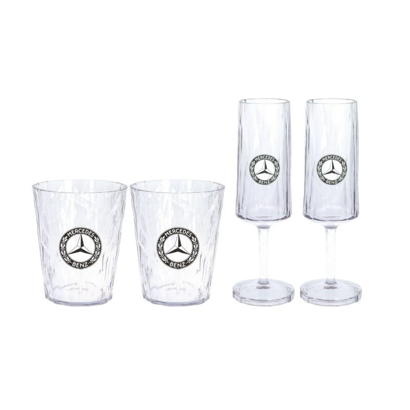 Lot de 4 verres - Mercedes classic